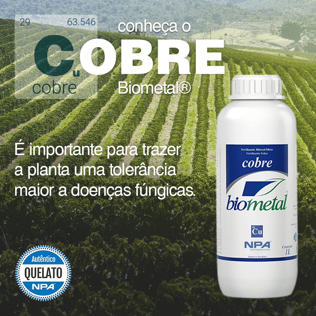 Cobre Biometal - um grande aliado para a sanidade da lavoura