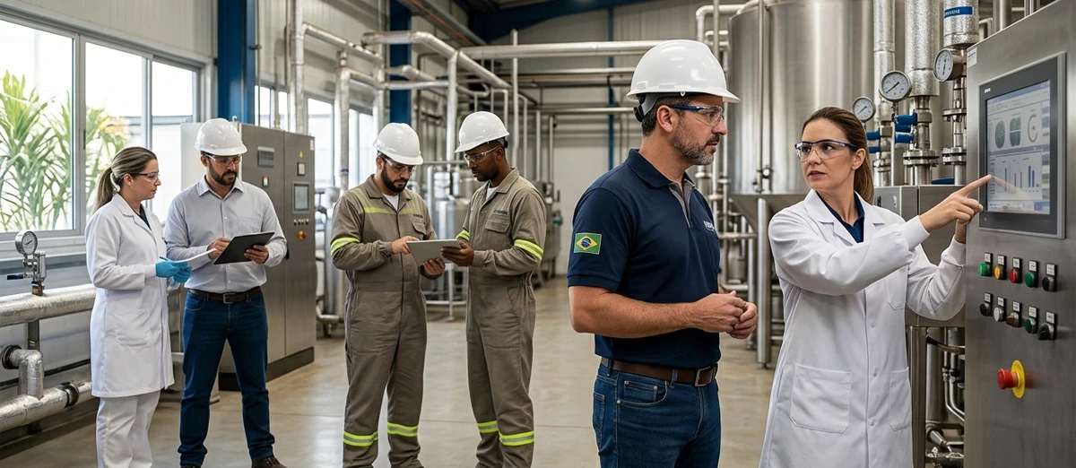 Equipe técnica da NPA em atendimento a cliente industrial